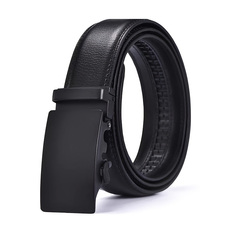 Men's Leather Automatic Buckle Belt for Car