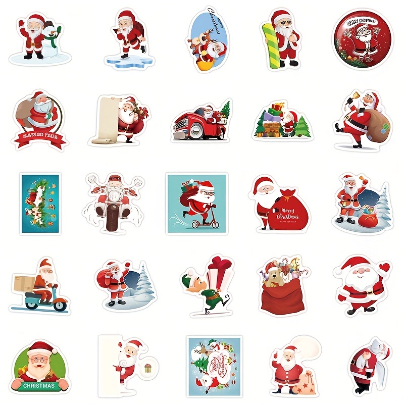 Christmas Stickers Cute Merry Christmas Vinyl Stickers For Water