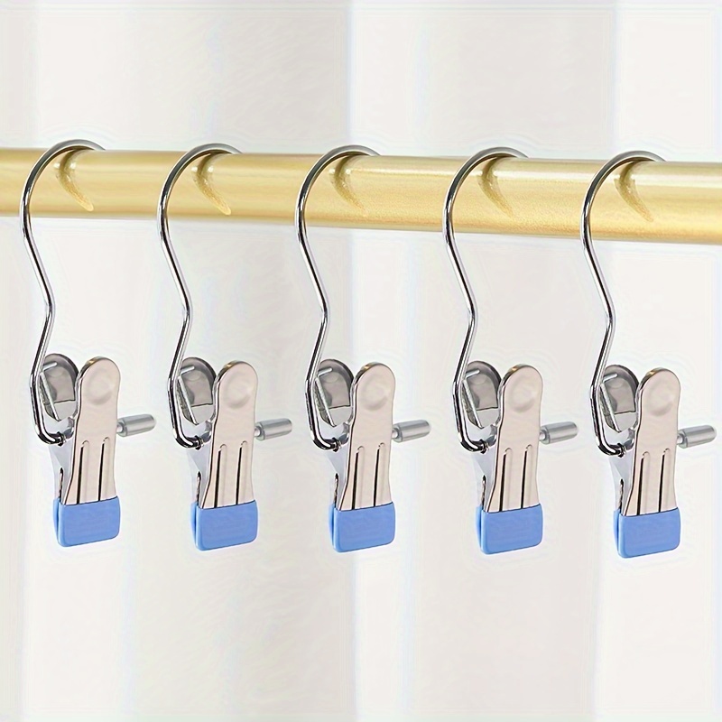  Clips Hollow Wire Clip Sealing Small Clip Clothes Hanger Clip  Pants Clip Spring Clip Metal 20Pcs Strong Metallic Little Petite Metalware  Tiny Clamps (Blue) : Home & Kitchen