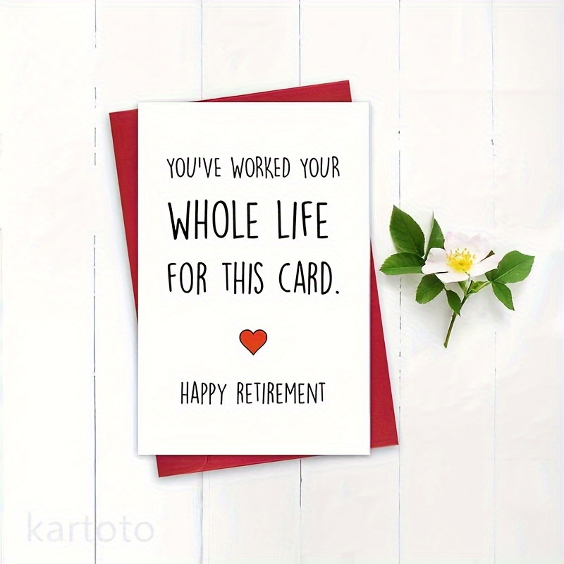 Happy Retirement Card Grandpa Funny Retiring Card Dad Mom - Temu United ...