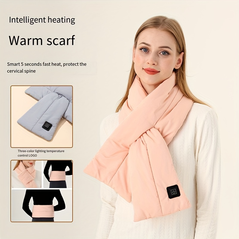 Heated Scarf Beneunder Scarves for Women Lightweight Heating Scarf USB  Electric Heating Neck Protection Cold Invisible Zipper Scarf Rave Pashmina  on Sale Clearance Gold Shawl Orange 