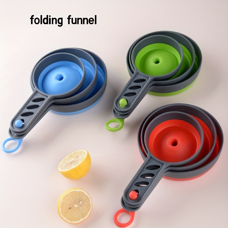 3/6 Pezzi Mini Imbuto Cucina In Silicone Imbuto Pieghevole - Temu Italy