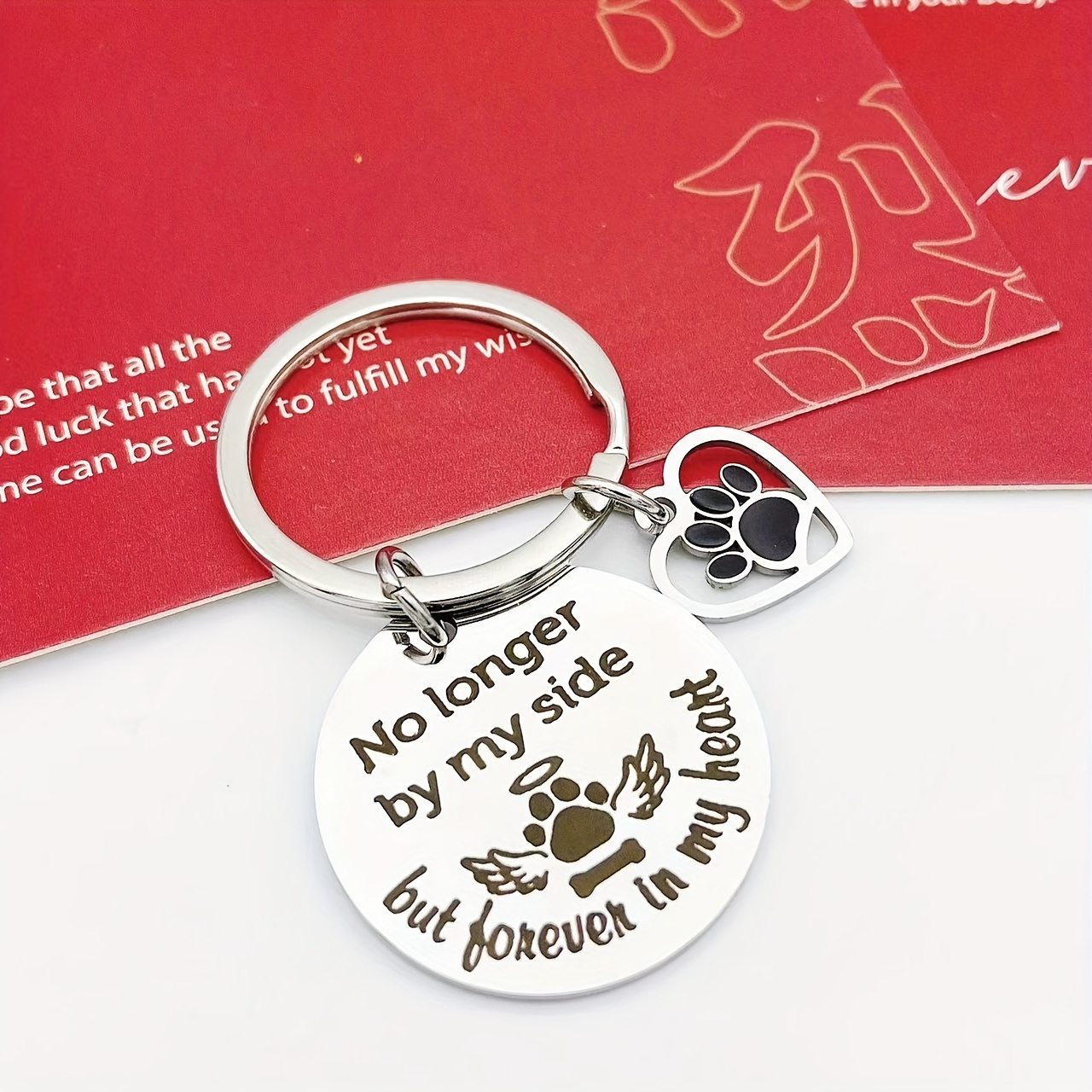 Pet Memorial Keychain, Pet Remembrance Gift, Dog Loss Gift, Sympathy Gift  Loss of Dog, Dog Keychain, Personalized Gift, Pet Loss Gifts