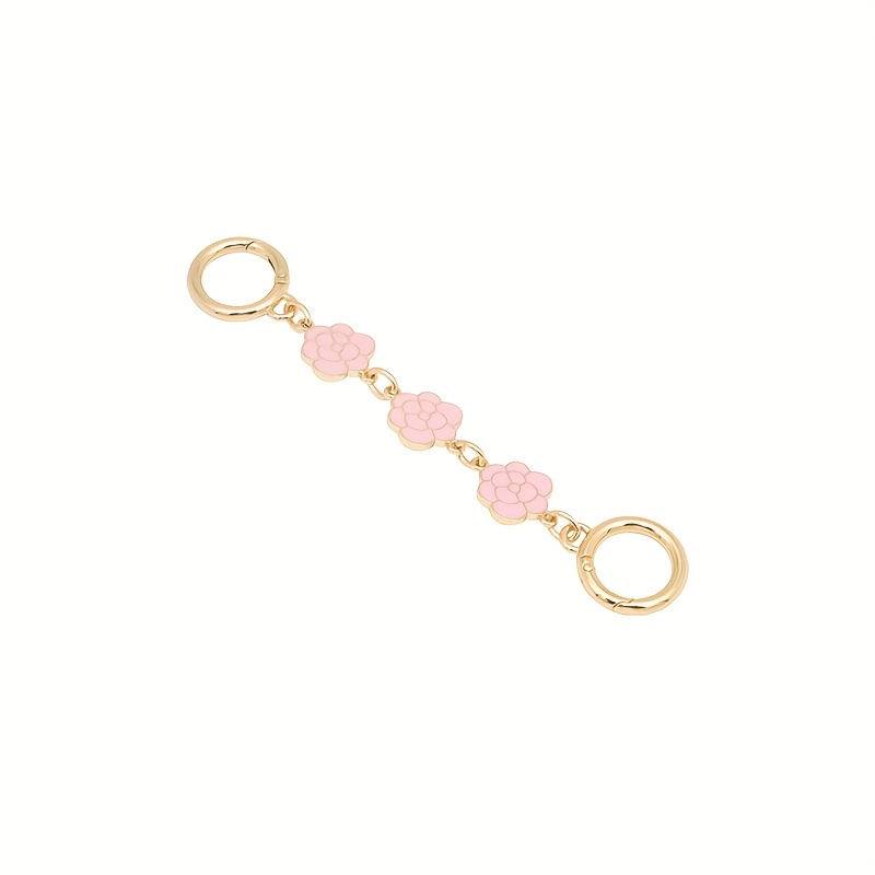 Camellia Flower Extension Chain Handbag Strap Extender