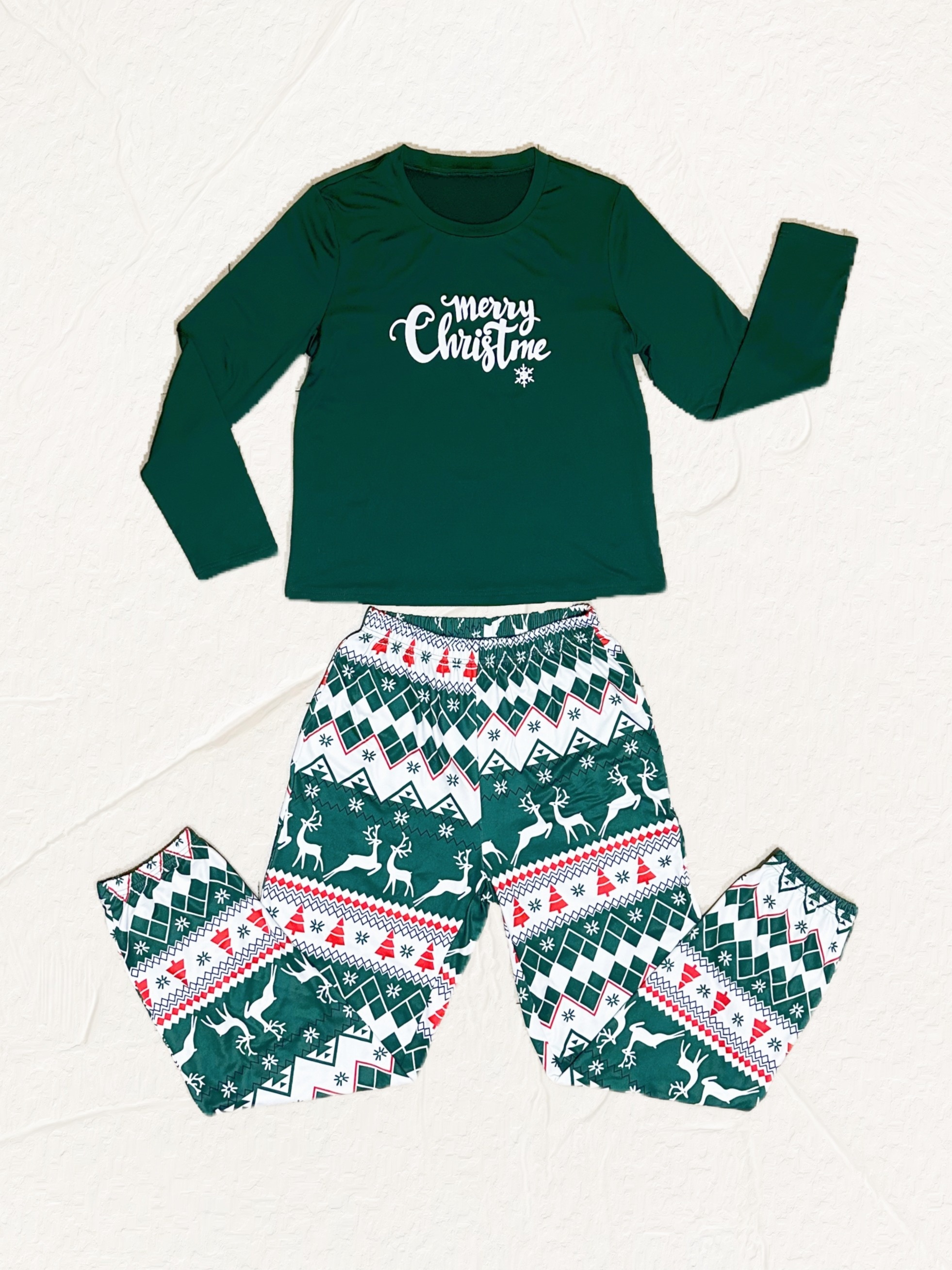 Christmas Pattern Print Lounge Set Women's Loungewear & Sleepwear