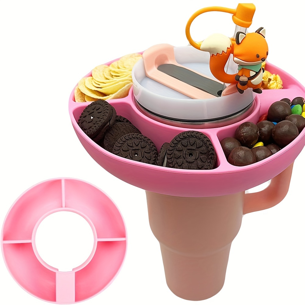 Snack Bowl For Stanley Tumbler With Handle Silicone Snack - Temu