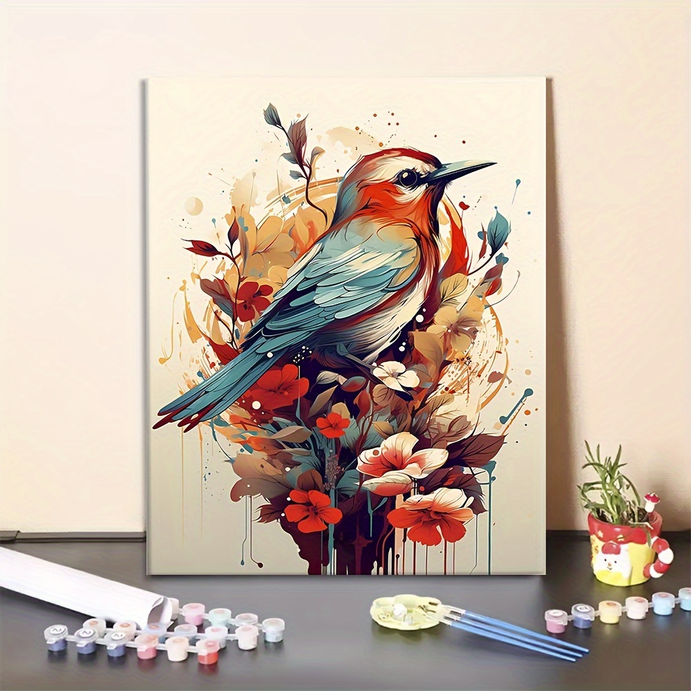 Sea Easy Diy Bird Oil Paint By Numbers For Adults Beginner - Temu