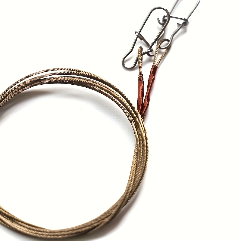 Fishing Lure Steel Wire Bite Resistant Titanium Wire Swivel - Temu Canada