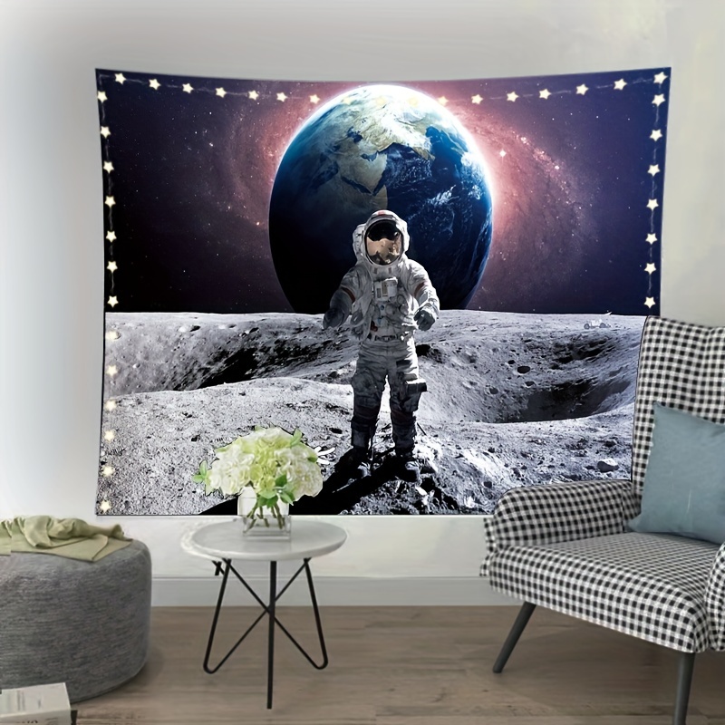 Space Astronaut Theme Tapestry Fashion Versatile Planet - Temu