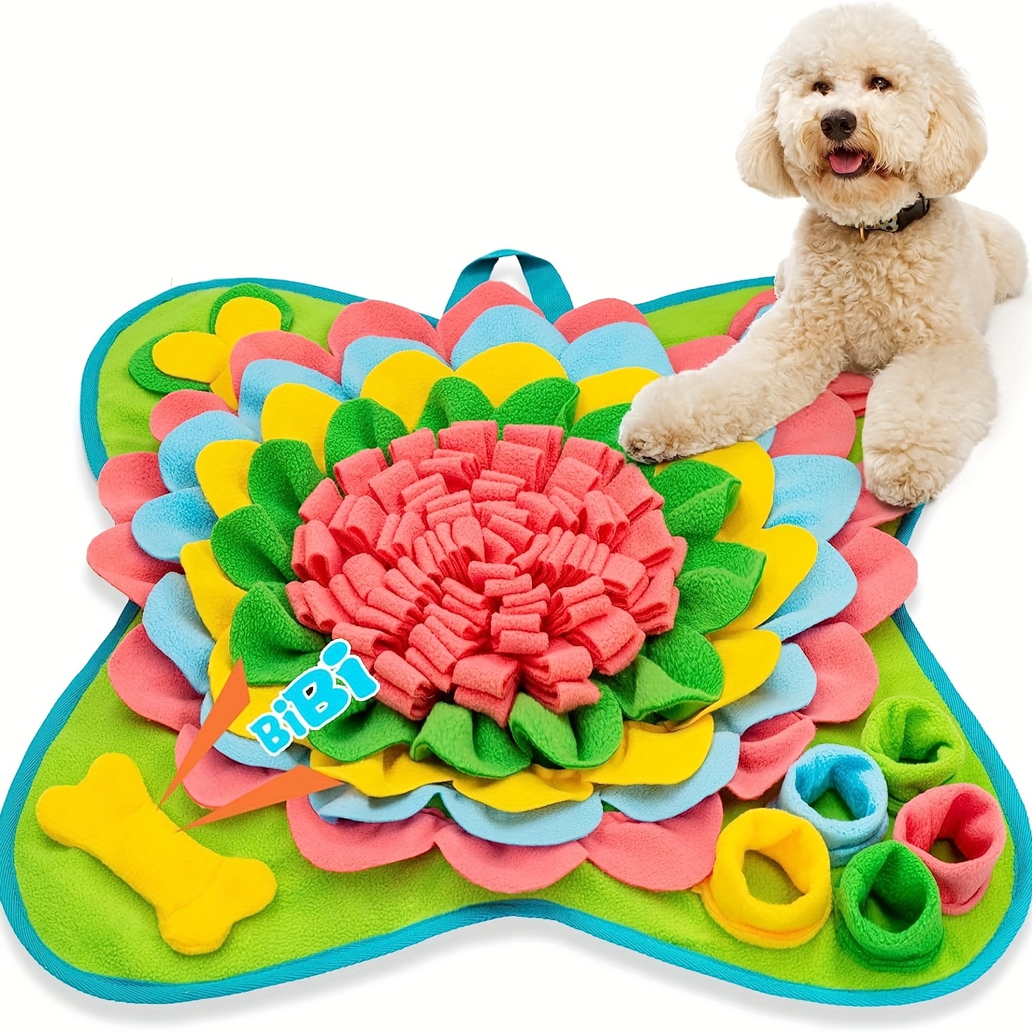 Interactive Dog Toys, Small Dog Snuffle Mat, Washable Dog Snuffle
