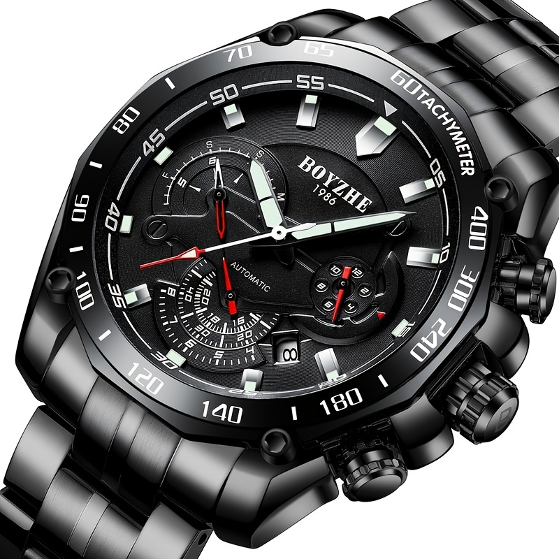 [オーバーロード 機械式時計] メンズ 腕時計 自動巻き 機械式時計 男性 ステンレススチール 防水 夜光 精密時計 男性