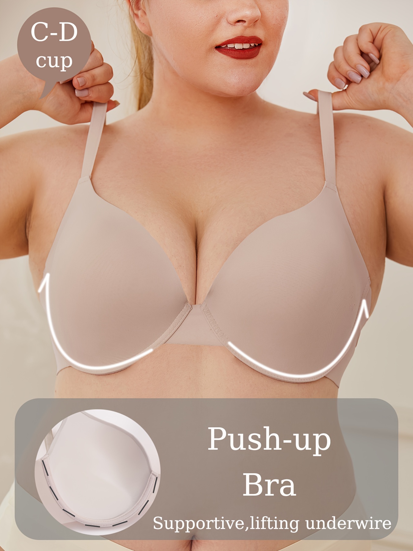 6Pcs Bra Pads Inserts Round Push up Soft Sew in Removable Bra Cups Breast