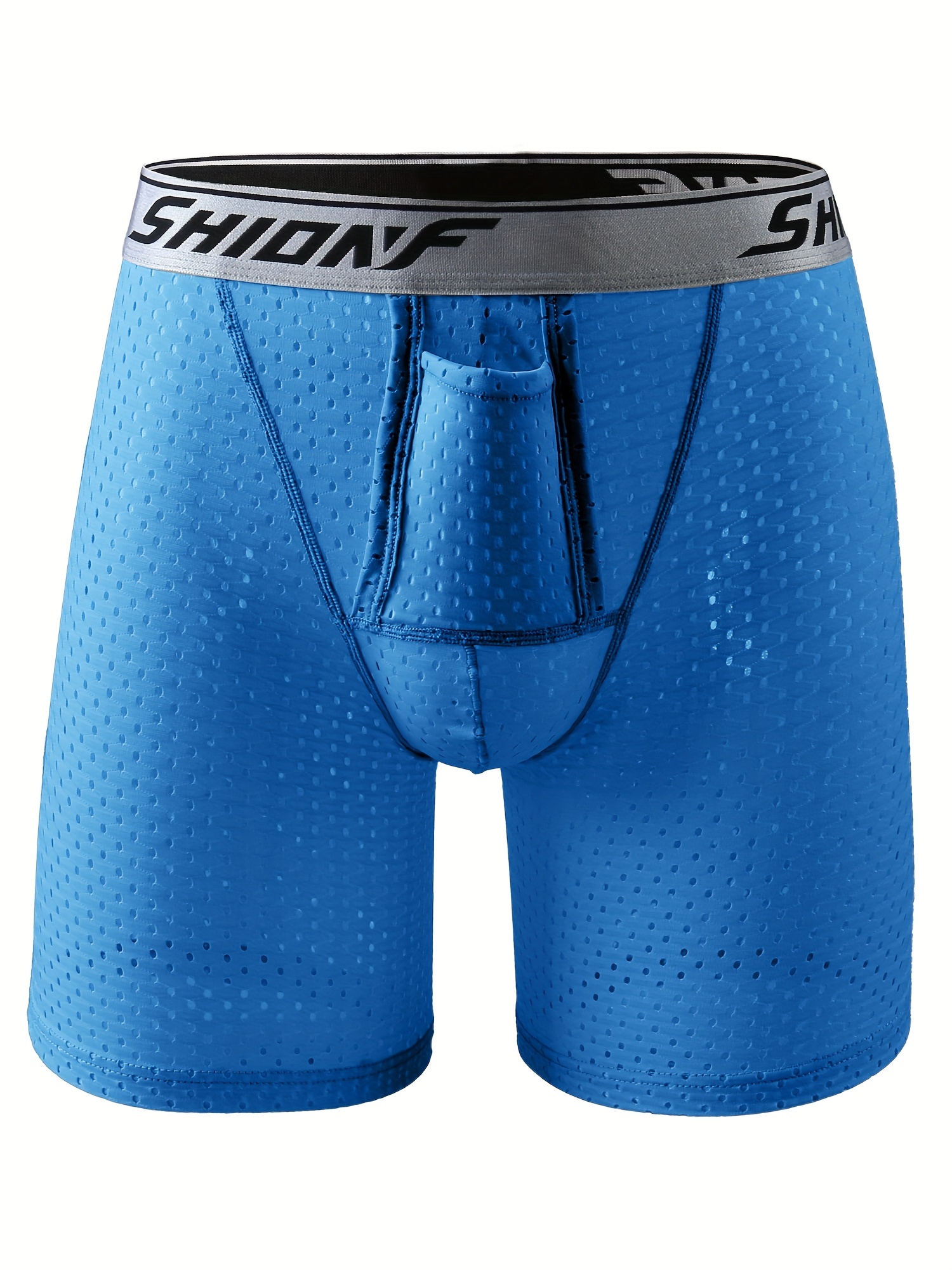 Men's Sports Long Boxers Briefs Fly Cotton Underwear Regular - Temu Canada