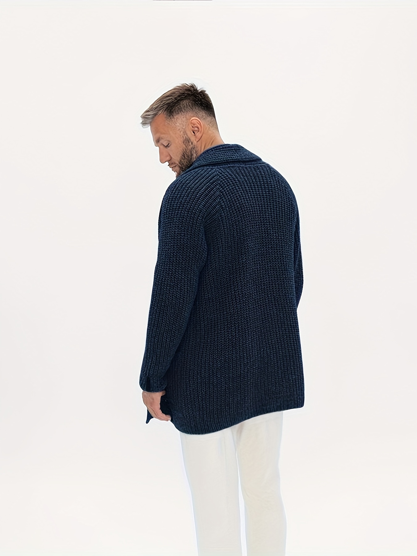 Navy on sale cardigan coat