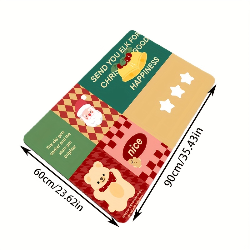 Christmas Themed Diatom Mud Doormat Non slip Waterproof And - Temu