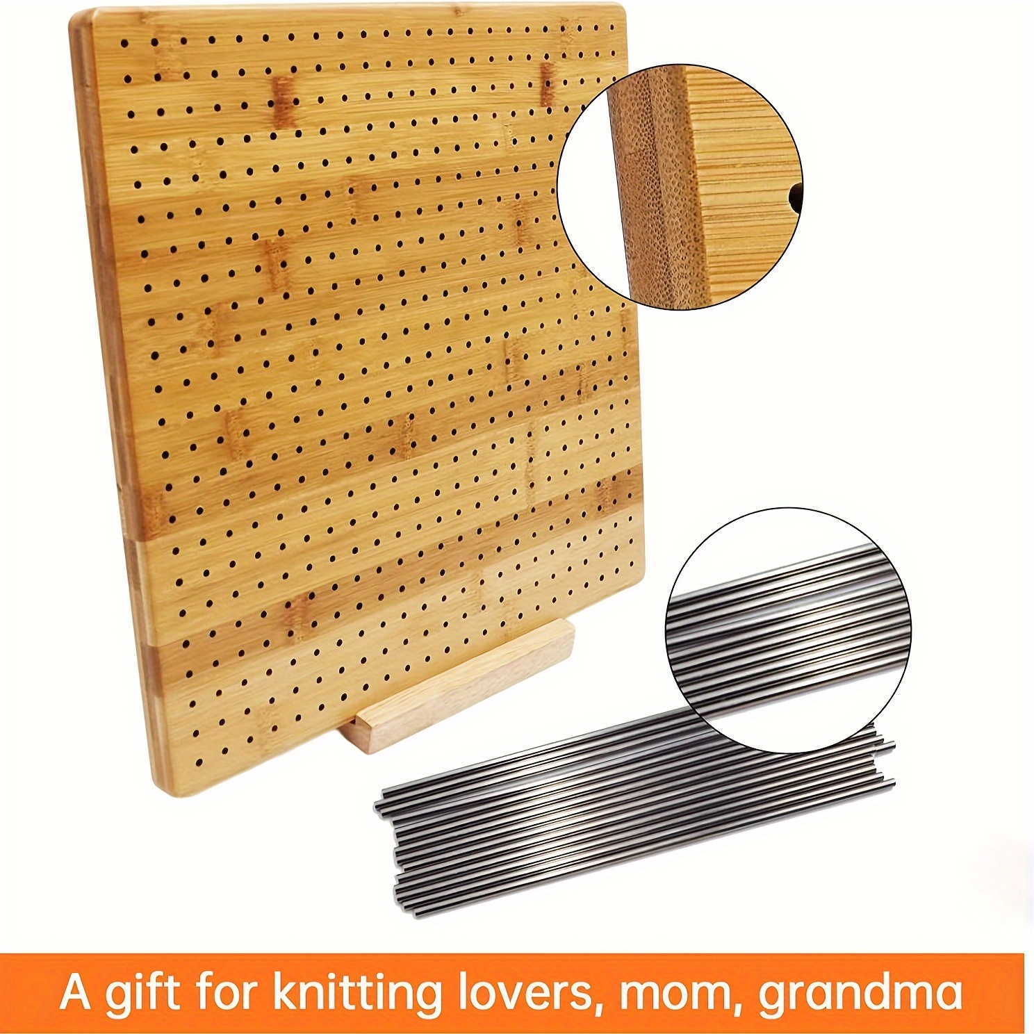 Wood Crochet Blocking Board with Steel Rod Bamboo Crochet Board Granny  Square Blocking Board for Beginner Knitting Lovers Gifts - AliExpress