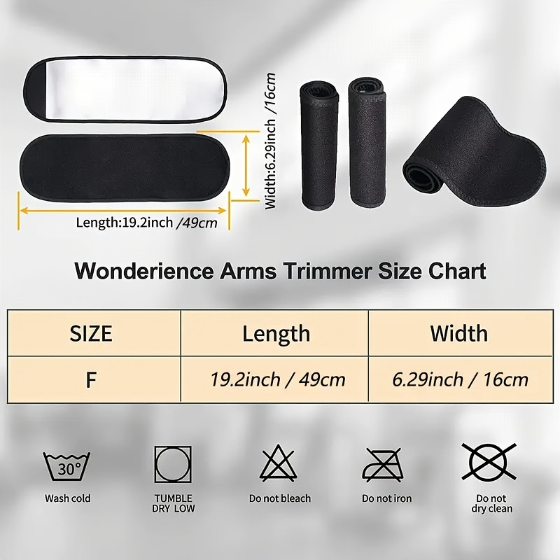 Arm Trimmer Trianer Body Shaper Compression Belt Sleeves for Flabby Arms  and Burning Sweat Shapewear Sauna Wrap B L