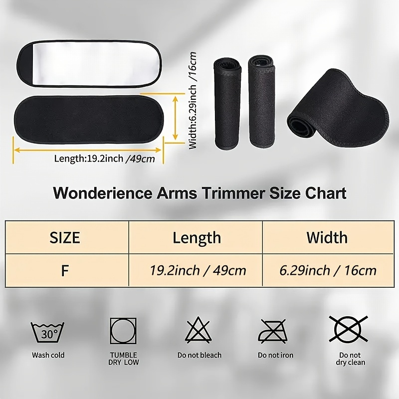 Arm Trimmer Trianer Body Shaper Compression Belt Sleeves for Flabby Arms  and Burning Sweat Shapewear Sauna Wrap B L 