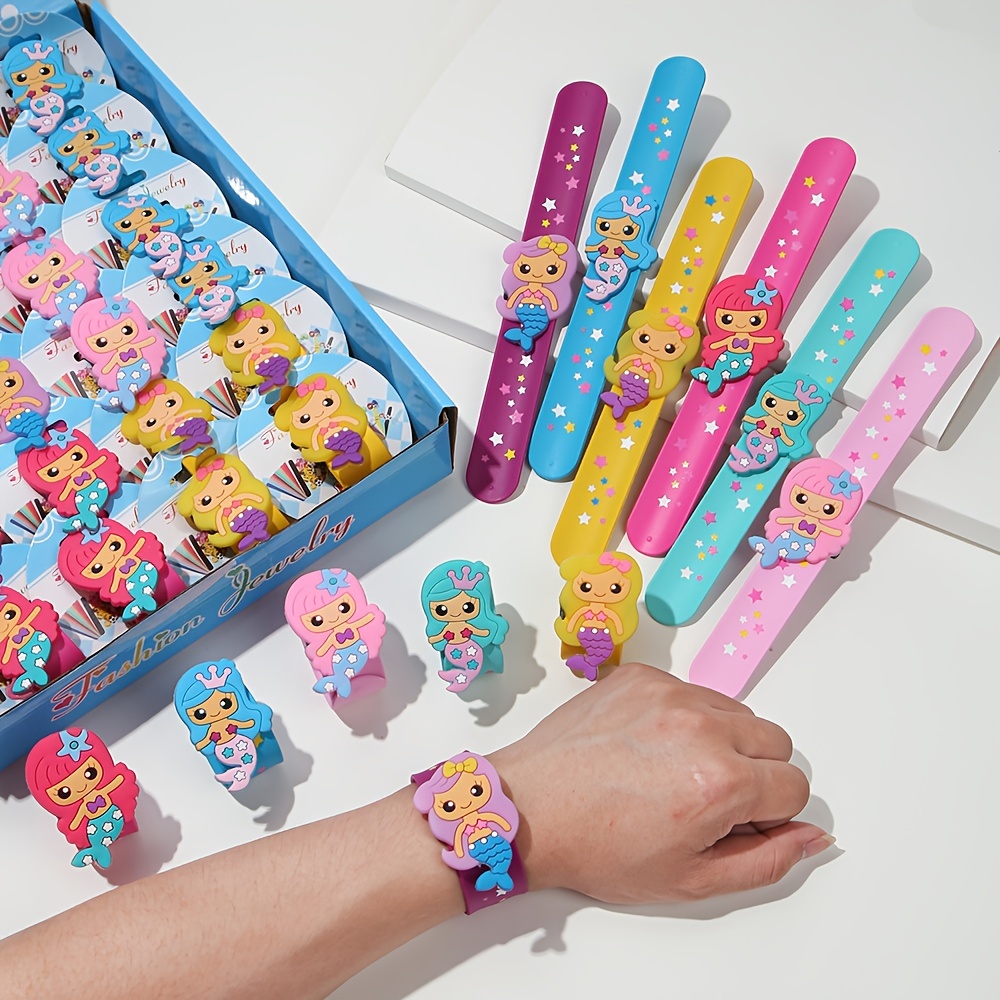 Mermaid Slap Bracelets creative Toys Holiday Gift Toys Pvc - Temu