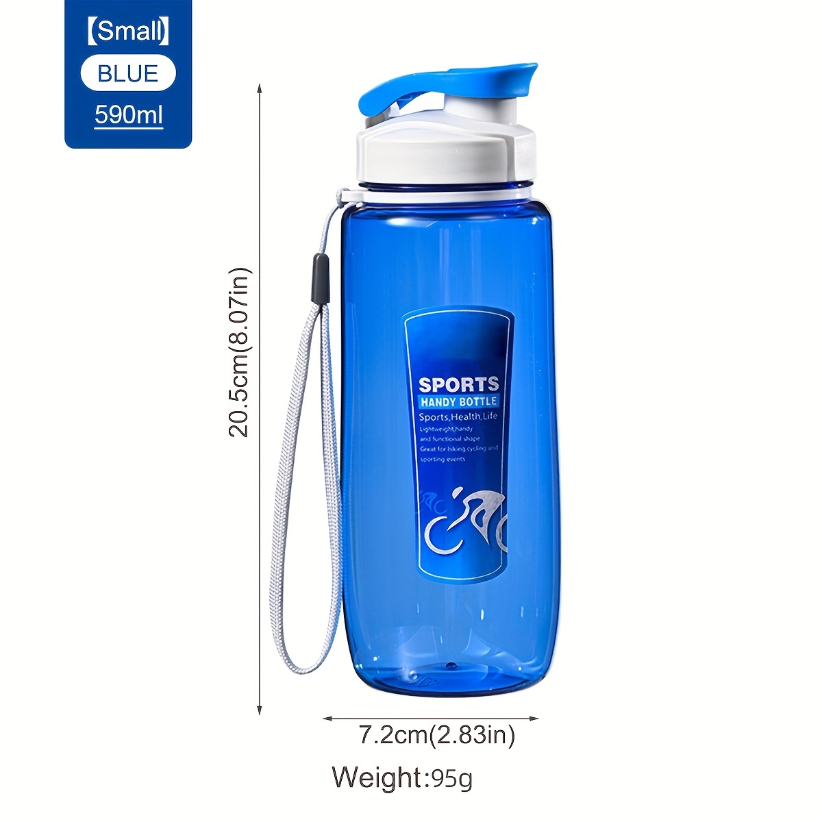 Pp Material Portable Large Capacity Water Bottle With - Temu