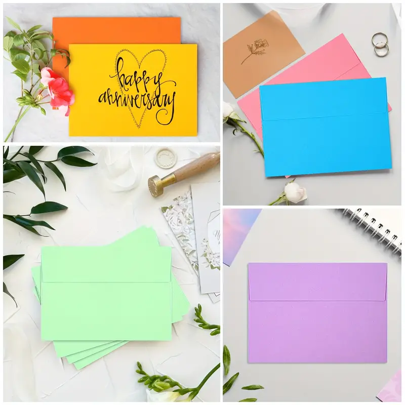 Colored Envelopes 5x7 Envelopes Card Envelopes A7 Envelopes - Temu