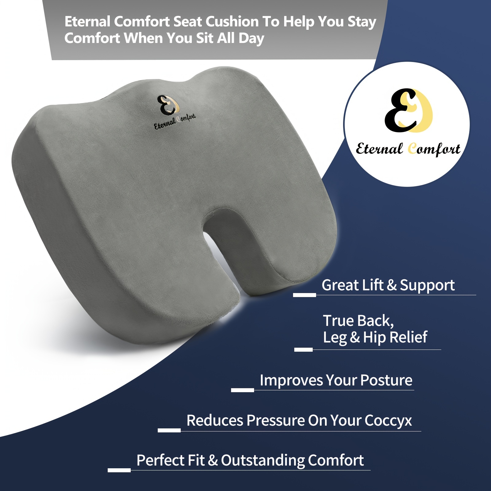 Durable And Comfortable Seat Cushions For Relieving Tailbone - Temu