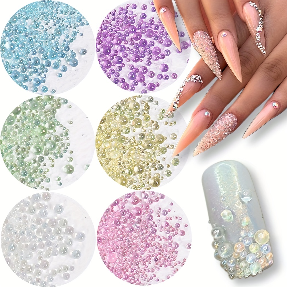 Multi shaped Glass Gemstones For Nails And 8 Sizes Round - Temu