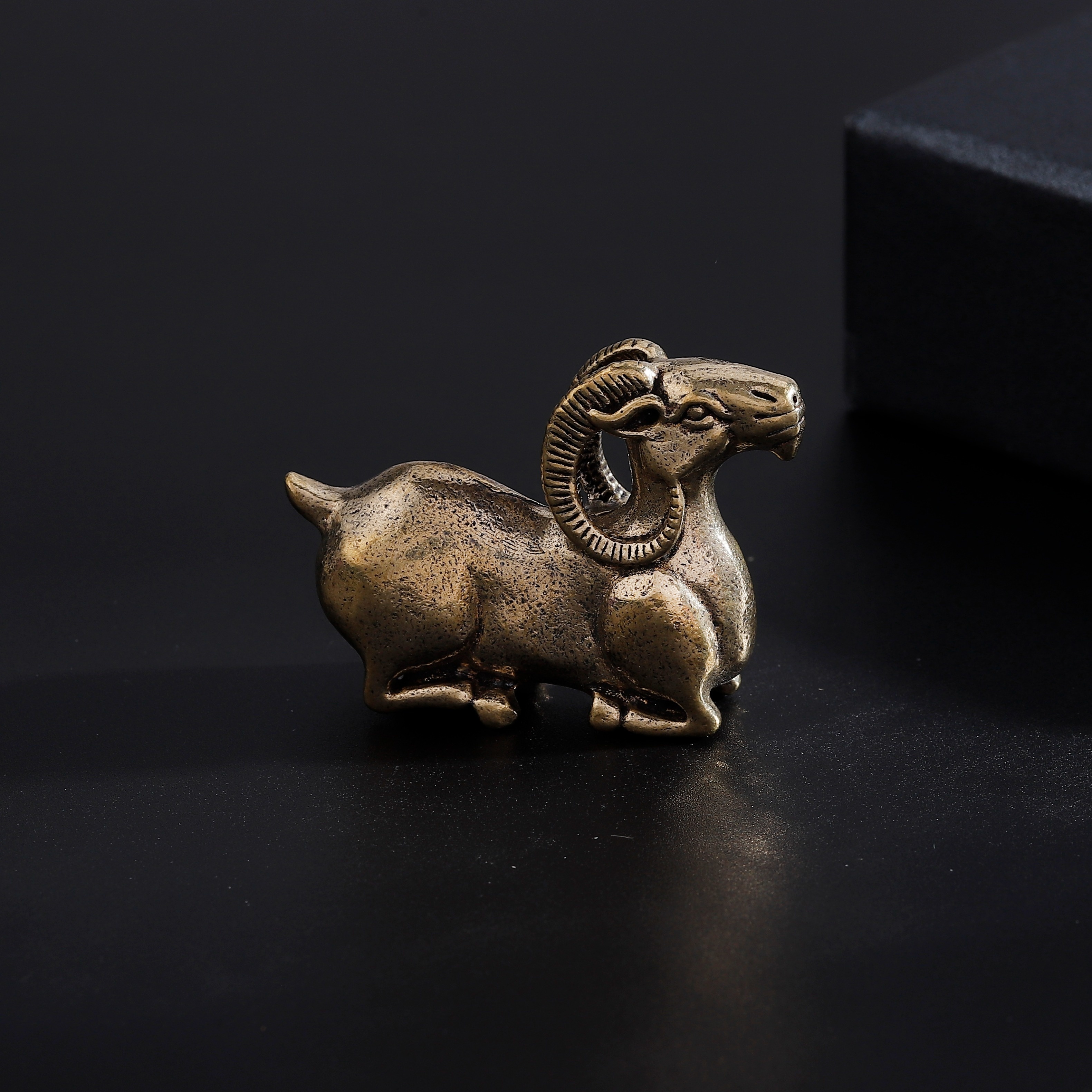 Brass Copper Goat Pure Copper Ornament Antique Creative - Temu