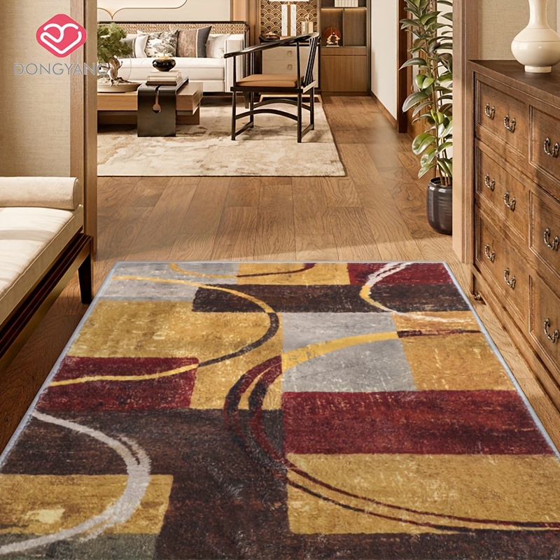 Soft Faux Cashmere Living Room Carpet, Corridor Non-slip Long