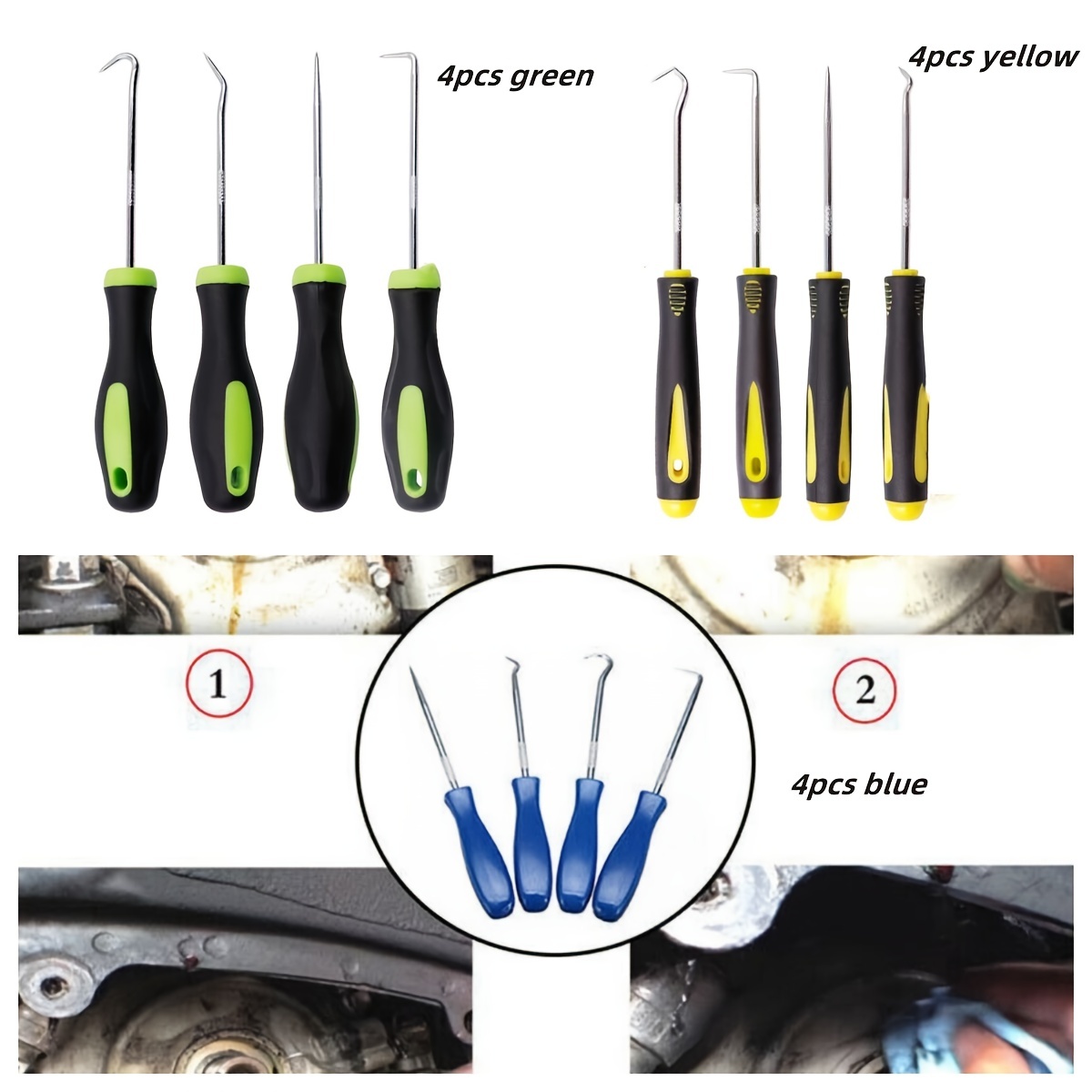 Pick And Hook Set Automotive Pick Tool Set For Car Auto Oil - Temu