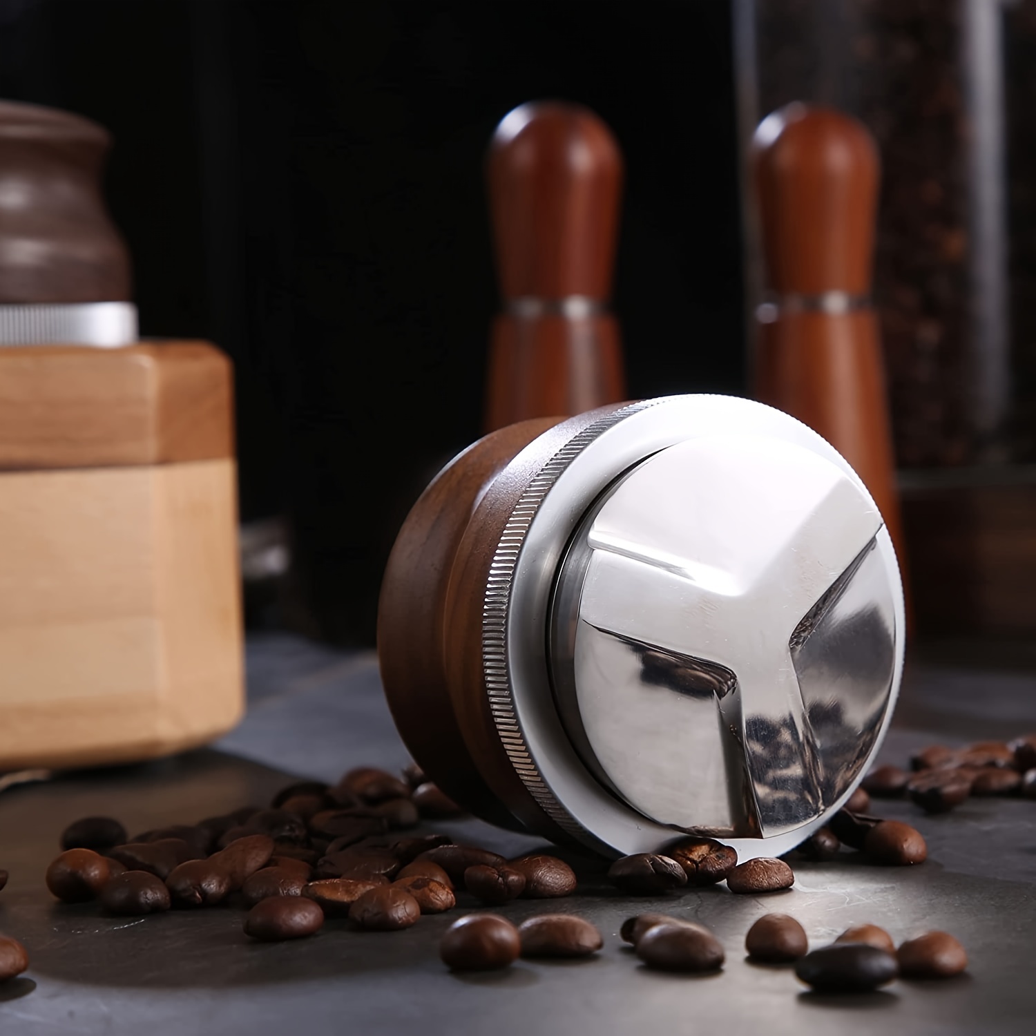 Adjustable Depth Espresso Coffee Tamper Stainless Steel - Temu