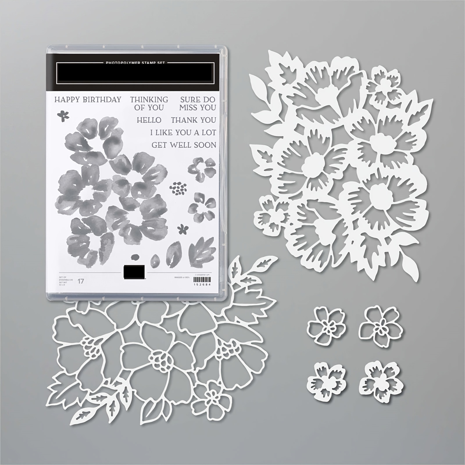 Birth Flowers METAL STAMPS SET Floral Metal Die Metal Stamps