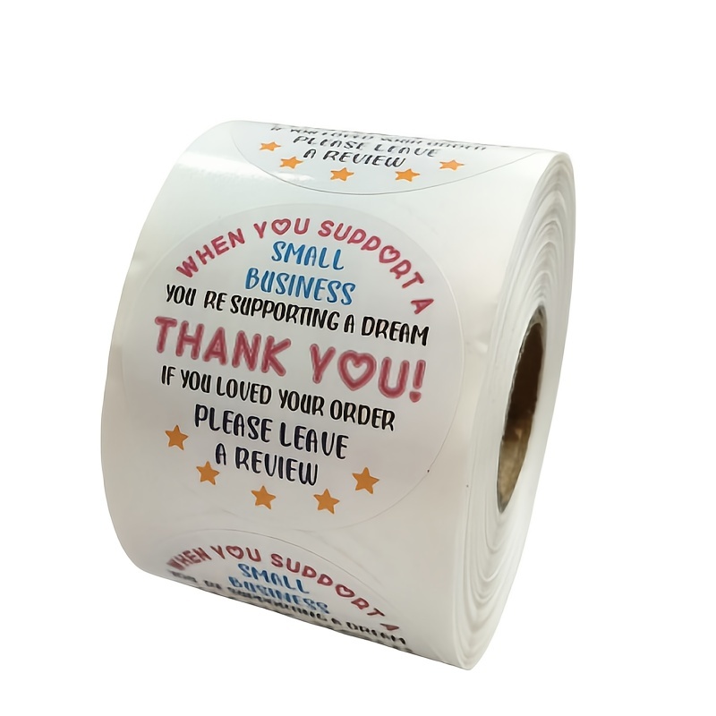 500pcs roll if you love your order cute small business stickers thank you stickers bakery stickers small business stickers envelope stickers gift bag packaging labels