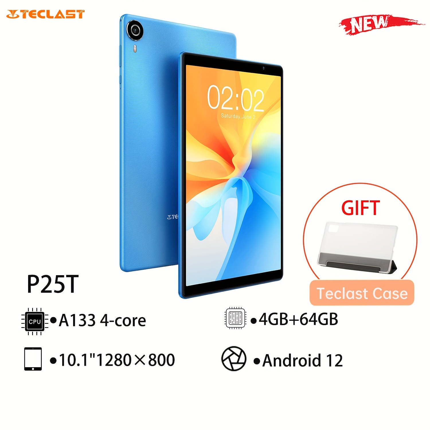 TECLAST Tablet Teclast P25T 4GB RAM y 64GB ROM Azul
