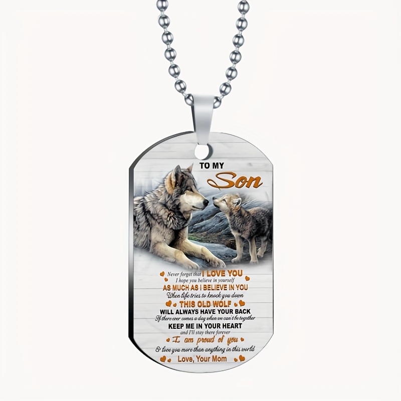 To My Son | Believe In Yourself, From Dad | Dog Tag – GIFTS IN EVERY SEASON