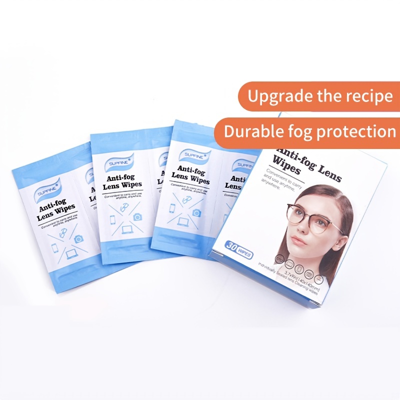 Portable Glasses Wipes 1box/100pcs Disposable Cleaning Lens Wipes