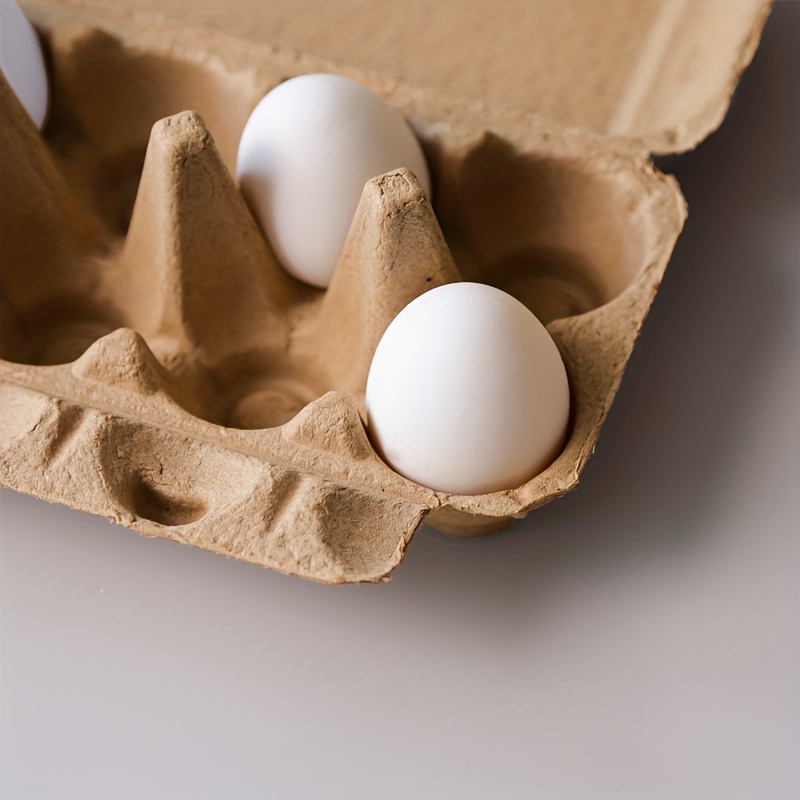 Paper Egg Cartons For Chicken Eggs Pulp Fiber Holder Bulk Holds 6