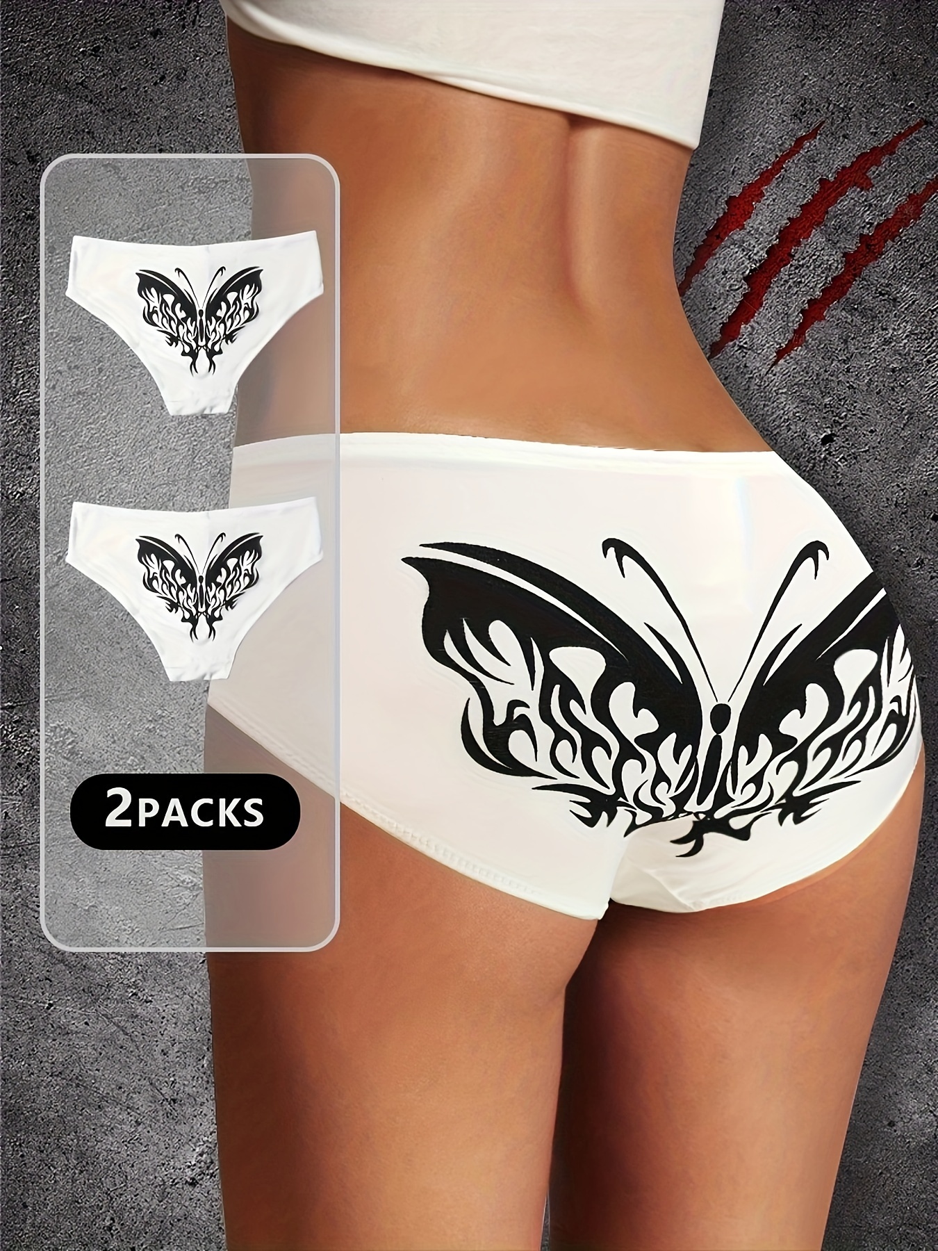 Women's Sexy Butterfly Thong Low Cut Bow Tie Comfortable - Temu