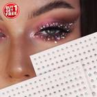 buy 1 get 1 free 2 pcs y2k style rhinestone eye and face drill stickers for music festivals proms and mardi gras makeup