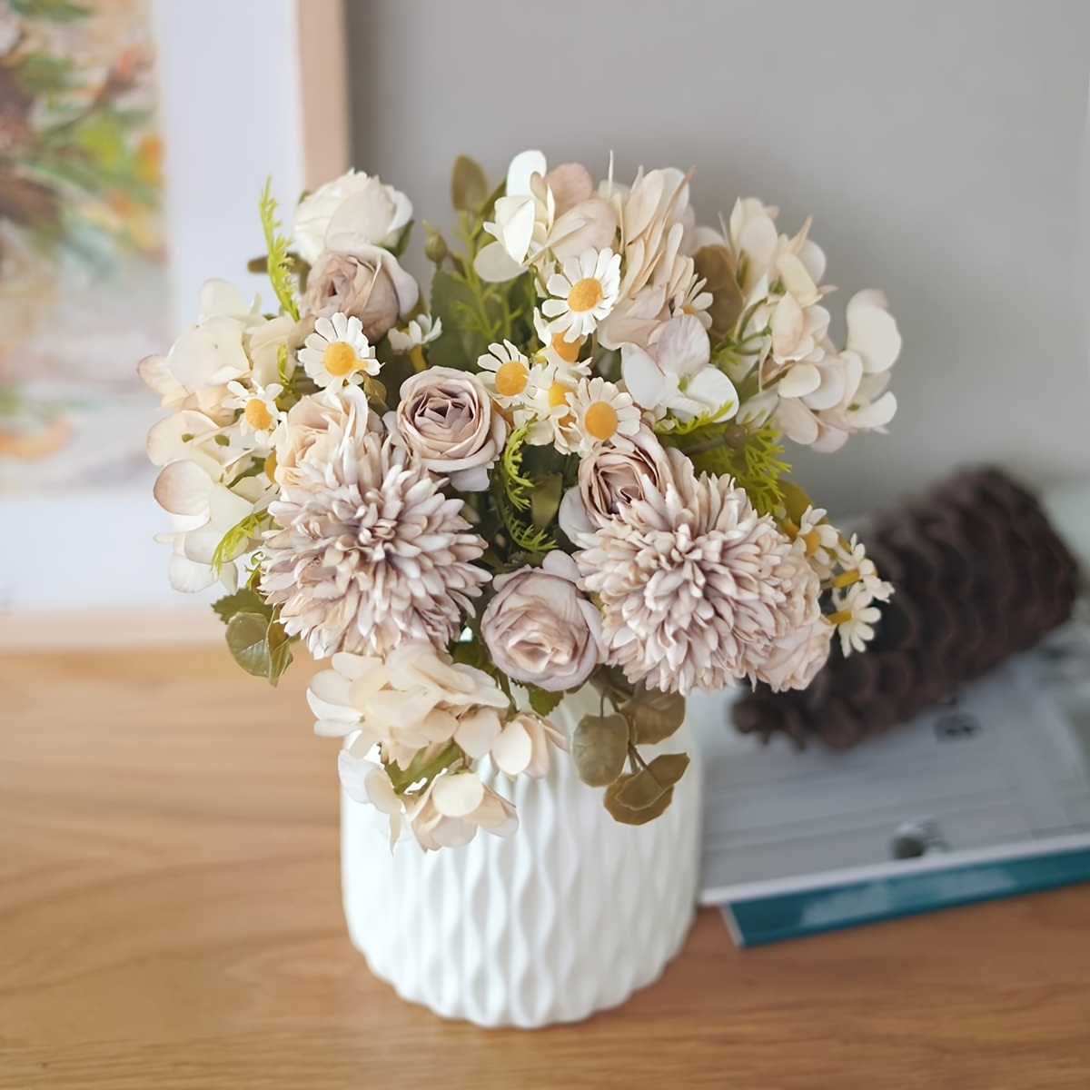 Artficial Fall Flower Real Touch Fake Flowers Flower - Temu