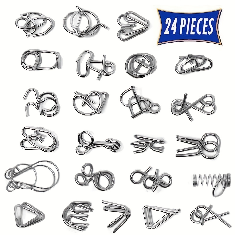 Brain Teasers Metal Wire Puzzle Toys Assorted Metal Puzzle - Temu Australia