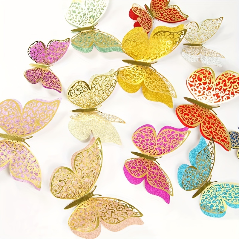 3d Paper Butterfly Wall Decor Butterfly Decorations For - Temu United Arab  Emirates