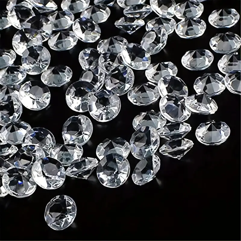 Artificial Crystal Diamonds Bridal Shower Crystal Diamond Crystal Jewel  Paperweight Crystal gems Diamonds for Crafts Large Crystal Fake Diamonds  Glass