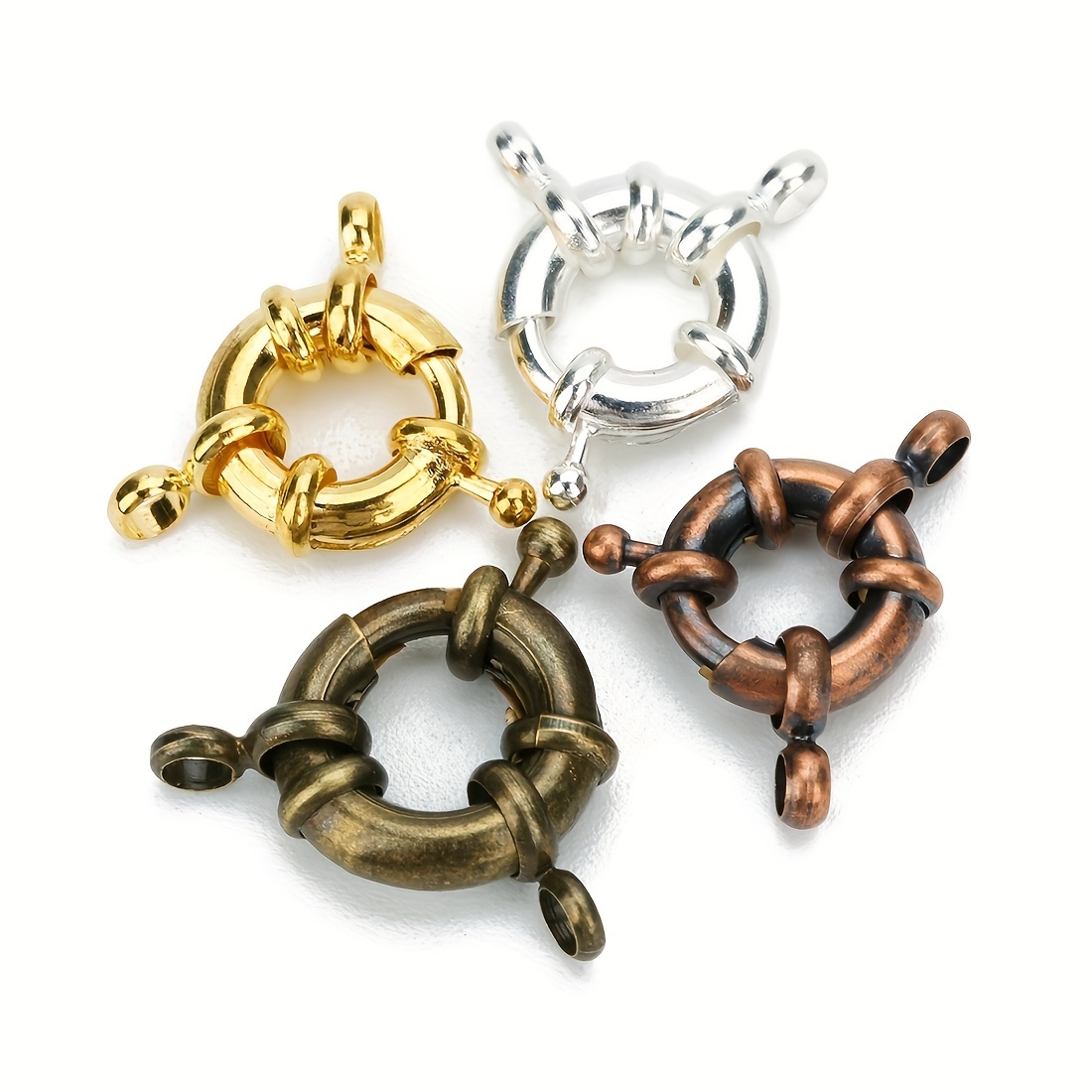 Round Sailor Clasp Spring Buckle Connector Clasps Chain - Temu