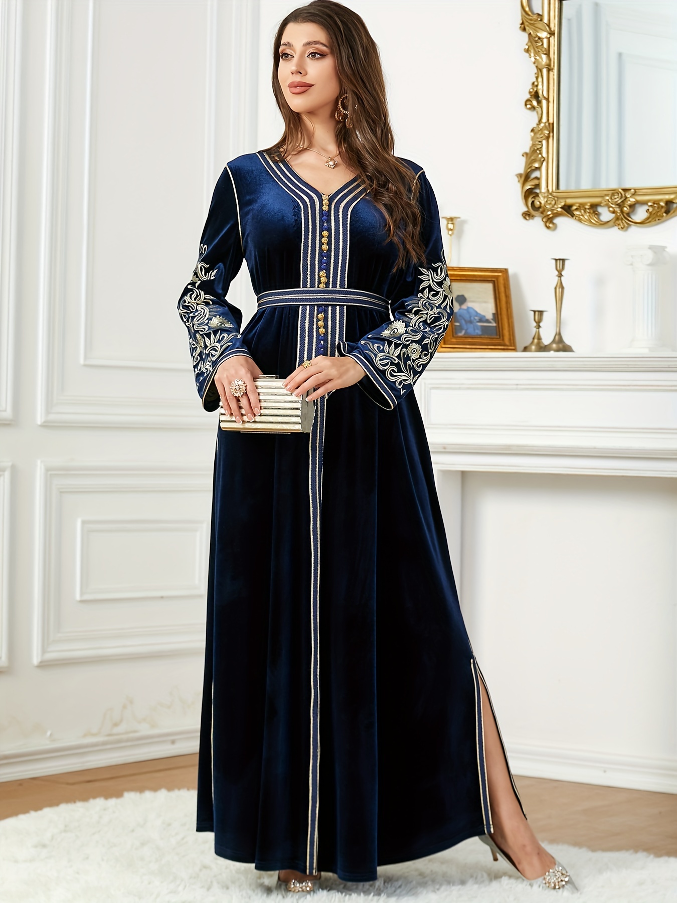 Navy 2024 kaftan dress