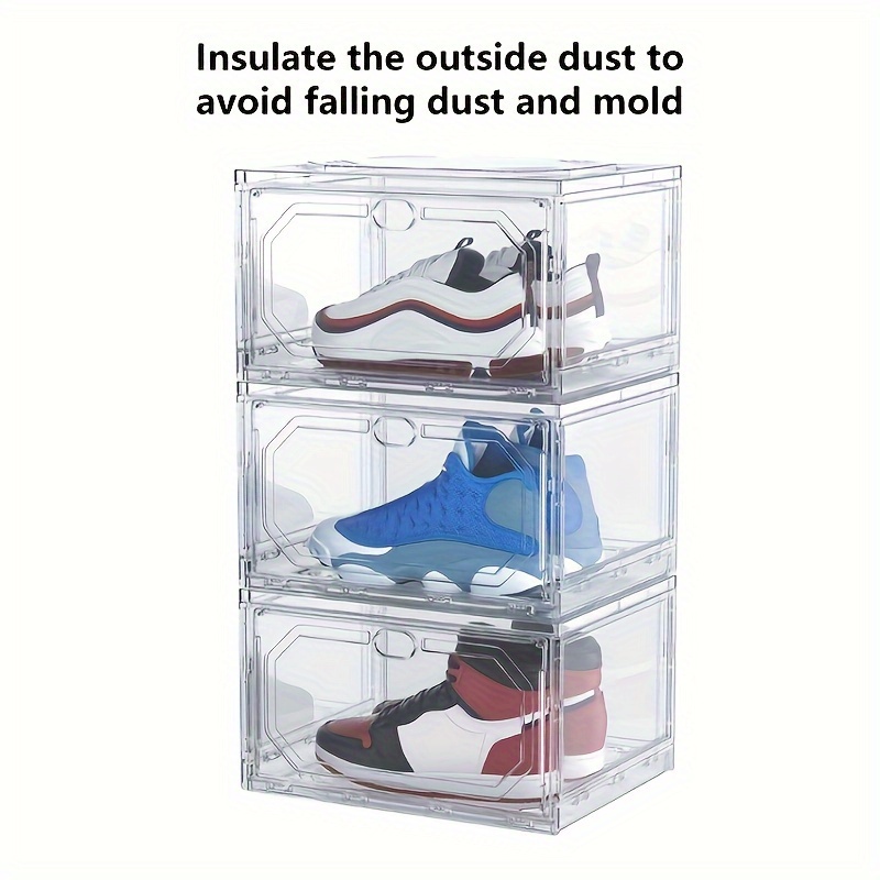 Scatola per scarpe senza installazione scatola per scarpe trasparente  scatola per scarpe da ufficio pieghevole per ufficio a noleggio dormitorio