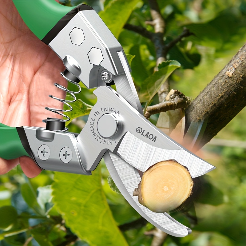 Garden Hand Pruner With SK5 Steel Blades Pruning Shear Garden Cutting Tools  For Tree Trimmers Orchard Shears