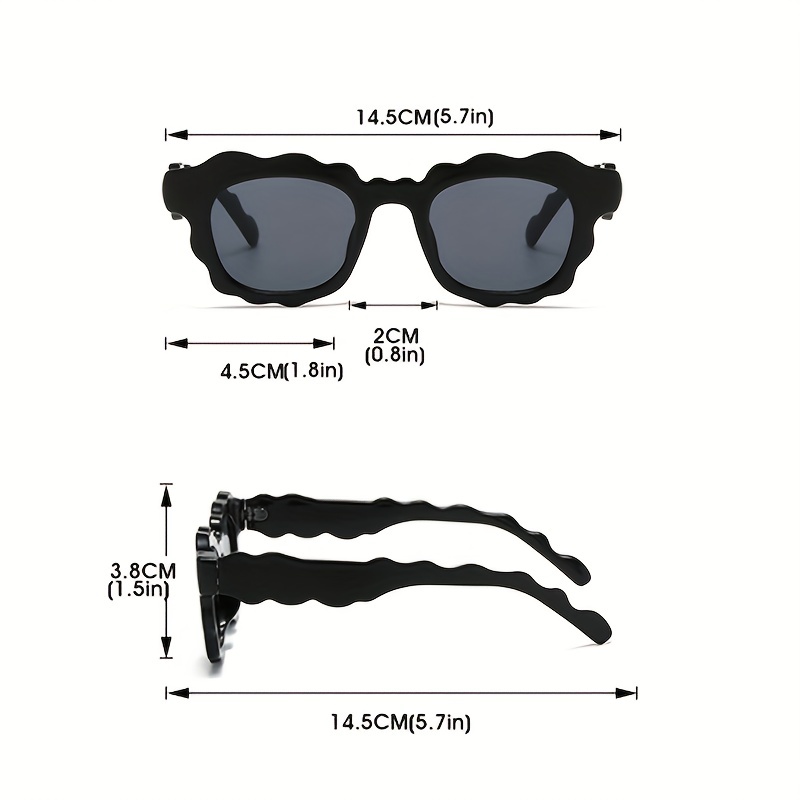 1pc Men's Square Shaped Fashionable Party Sunglasses With Glasses Case in  2023