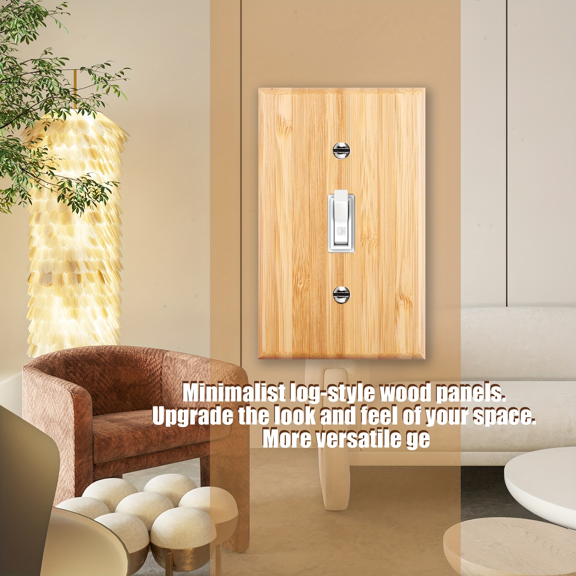 Outlet Covers Solid Wood Double Hole Outlet Light Switch - Temu