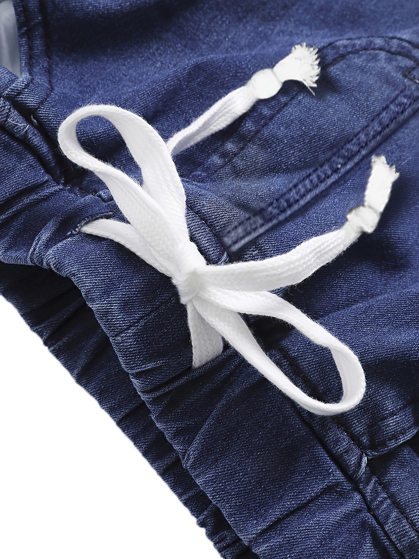 Drawstring waist jeans